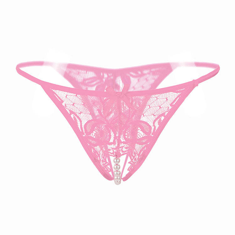 Pearl Tease Sheer Thong(Buy 1, get 2 free)