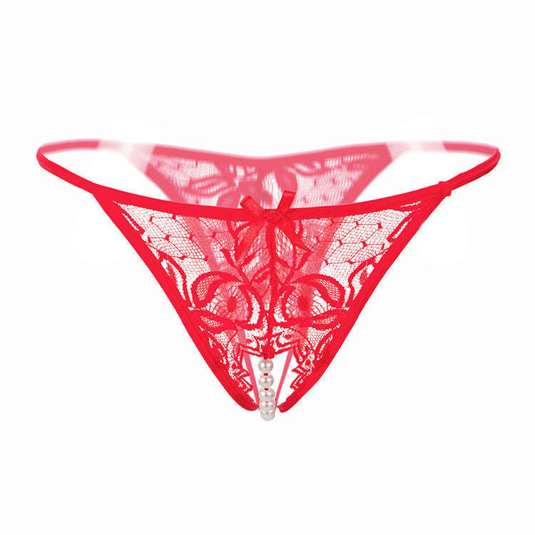 Pearl Tease Sheer Thong(Buy 1, get 2 free)