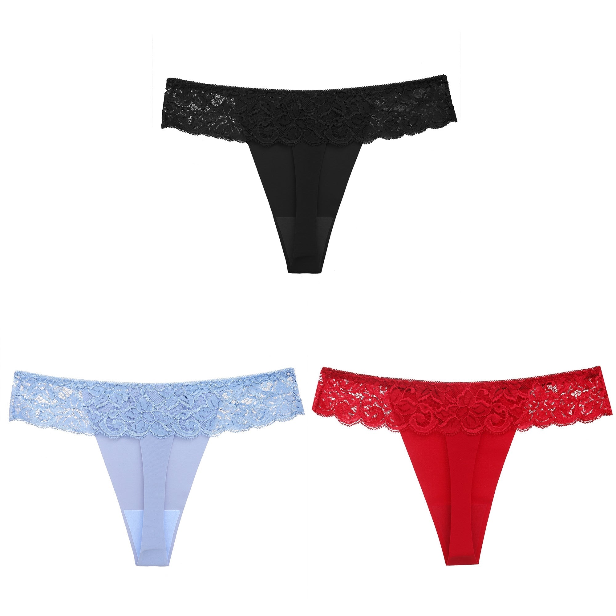 Delicate Lace Seamless Thong(Buy 1, get 2 free)