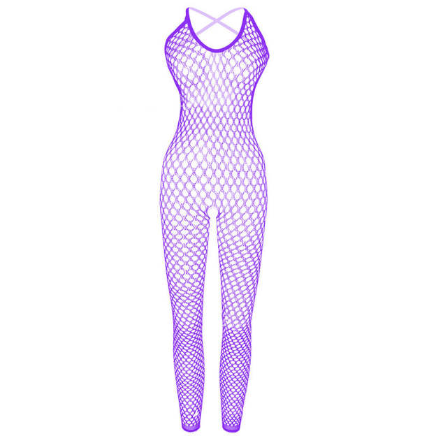 Rose Lace Sexy See-Through Hollow Mesh Bodysuit