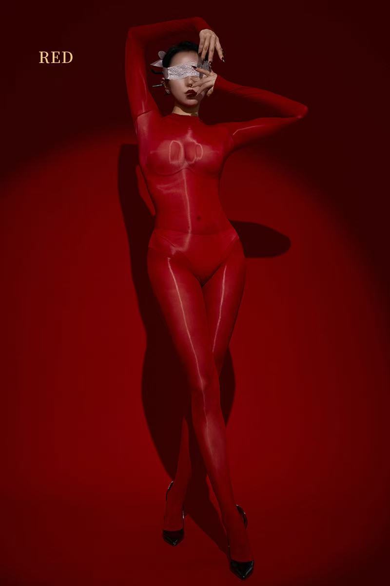 New shiny silky seamless body stockings