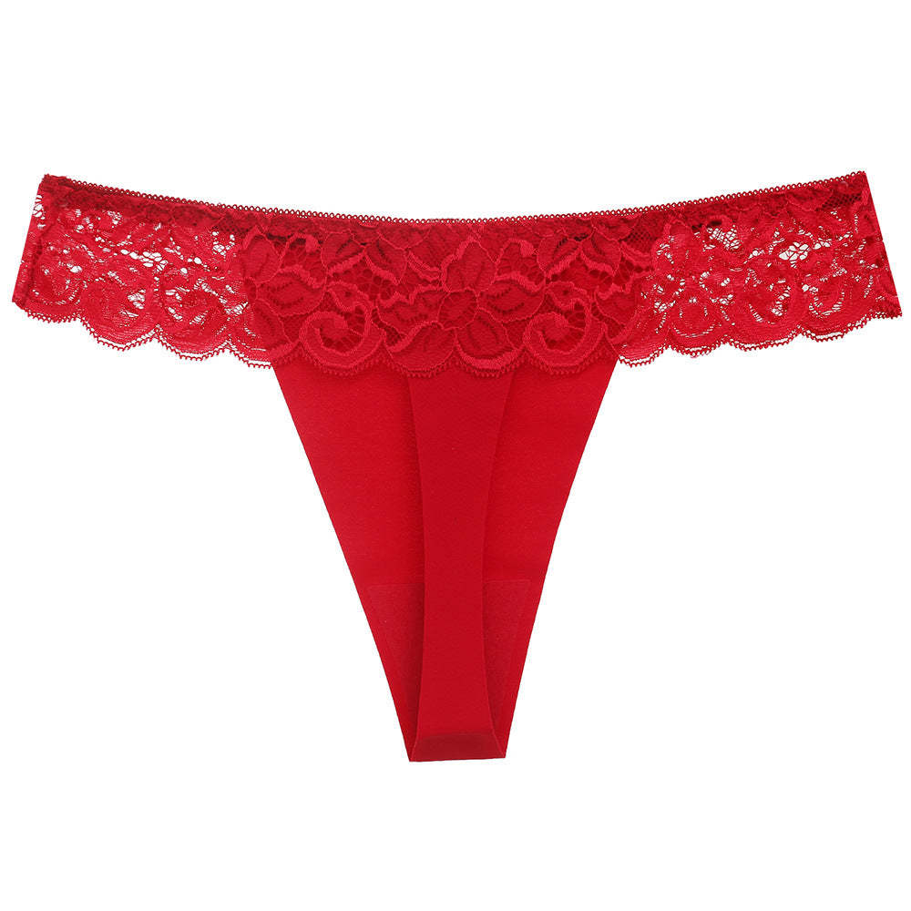 Delicate Lace Seamless Thong(Buy 1, get 2 free)