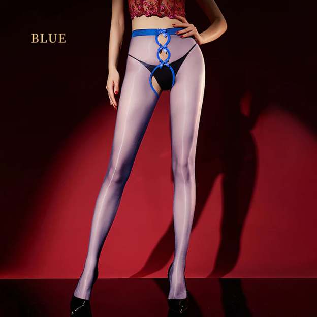 Open crotch stockings sexy temptation