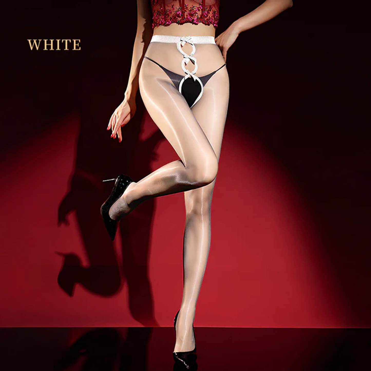 Open crotch stockings sexy temptation