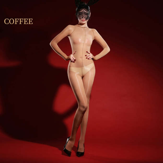 Glossy Seam Front Bodystocking