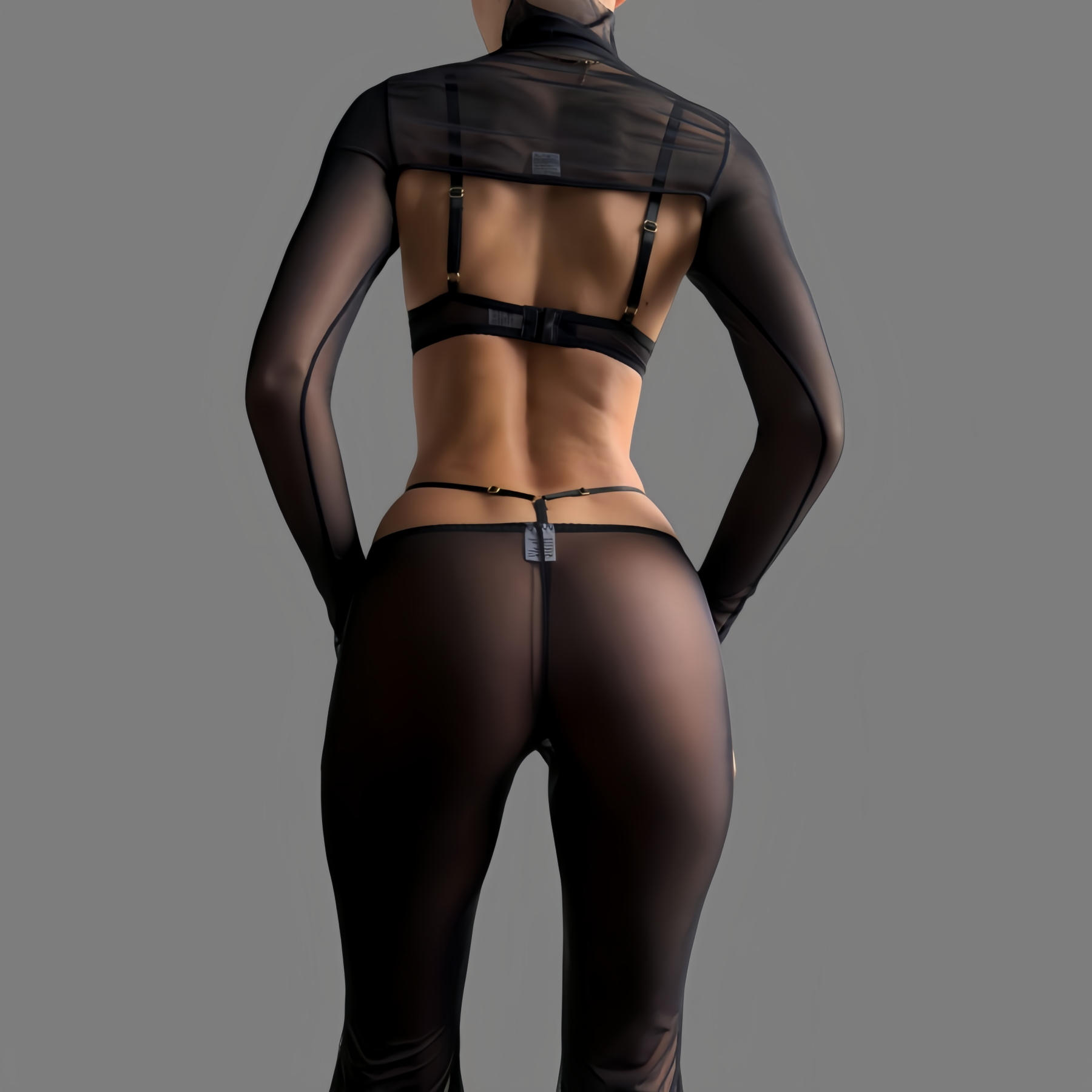 Bestselling crop top lingerie set (4 pieces)