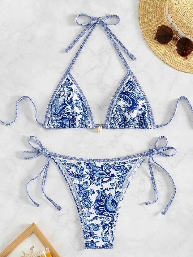 New Printed Sexy Bikini Two-Piece Swimsuit