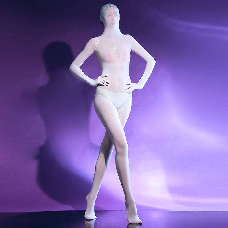 Full Coverage Five Finger Glitter Bodysuit