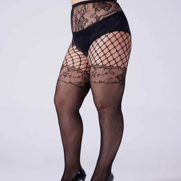 Buy 1 get 1 free black fishnet stockings at nightclubs