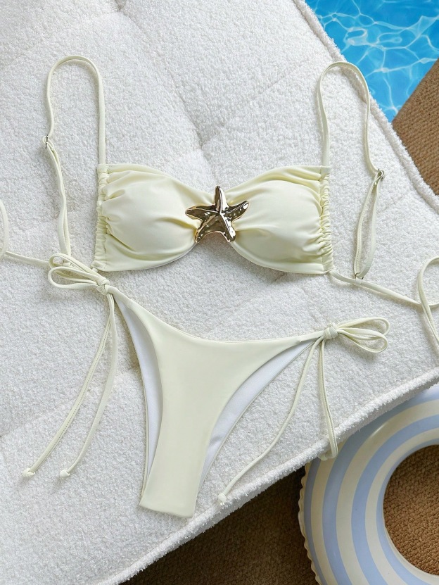 Hot-selling sexy solid color bikini two-piece set