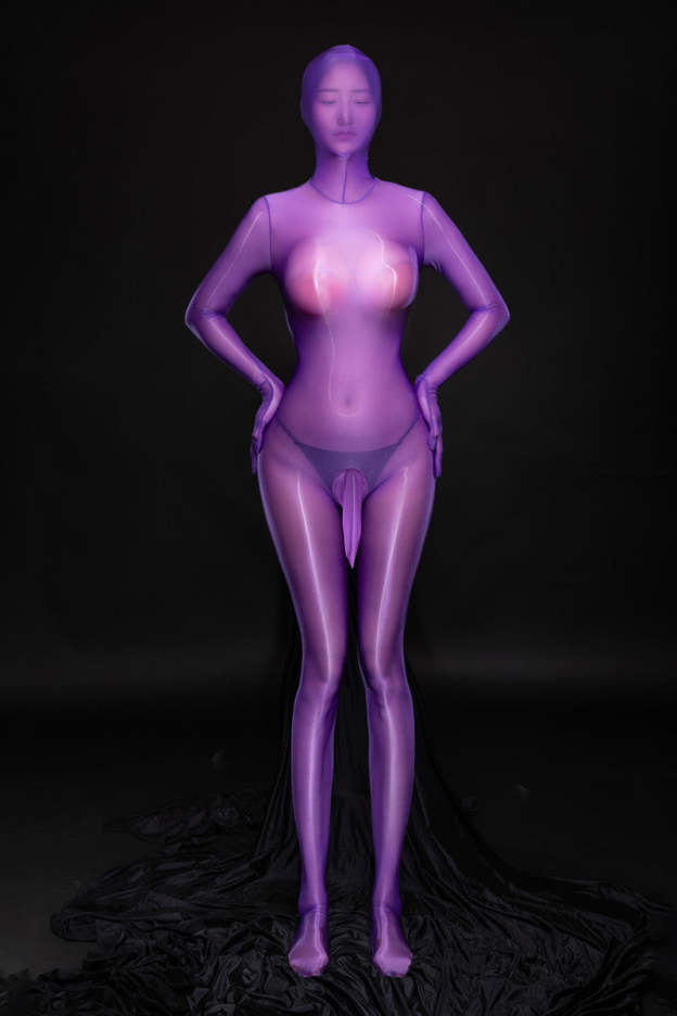 Shiny stockings sexy elephant trunk full tights