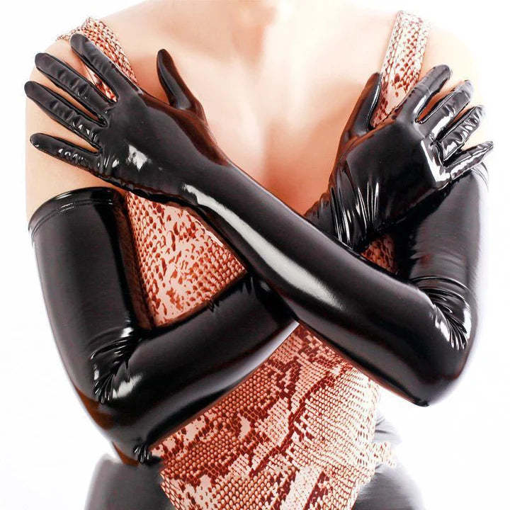 Shiny Patent Leather Mirrored Jumpsuit