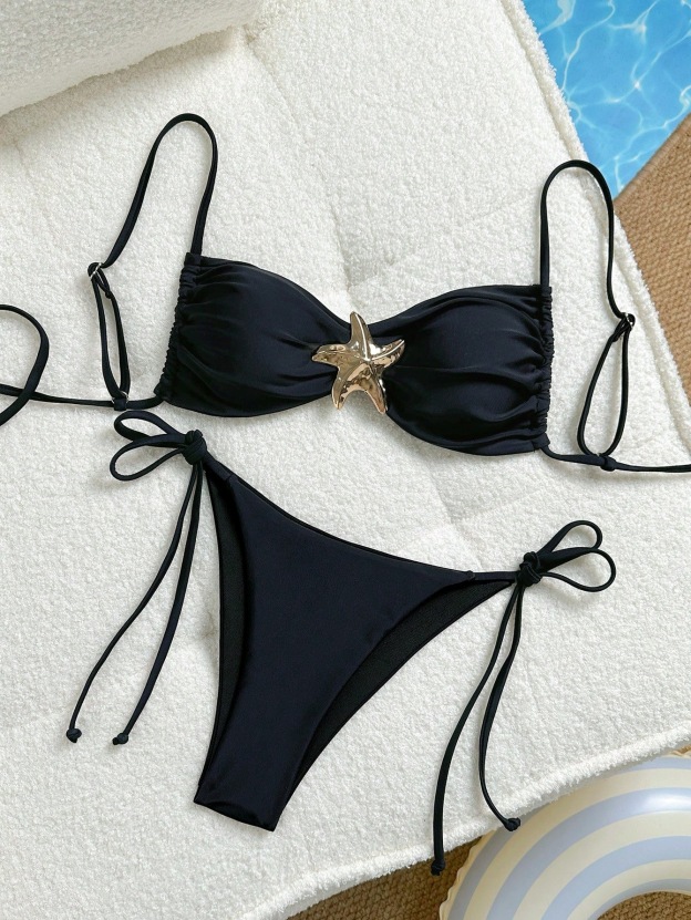 Hot-selling sexy solid color bikini two-piece set