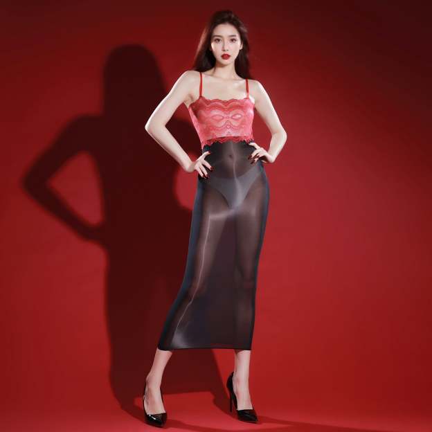 Sexy seamless see-through skirt