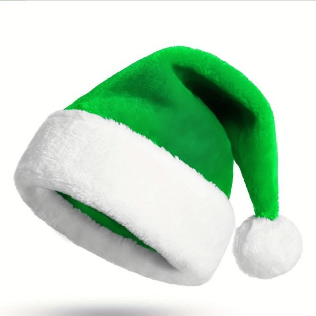 Christmas party thickened folding colorful Christmas hat