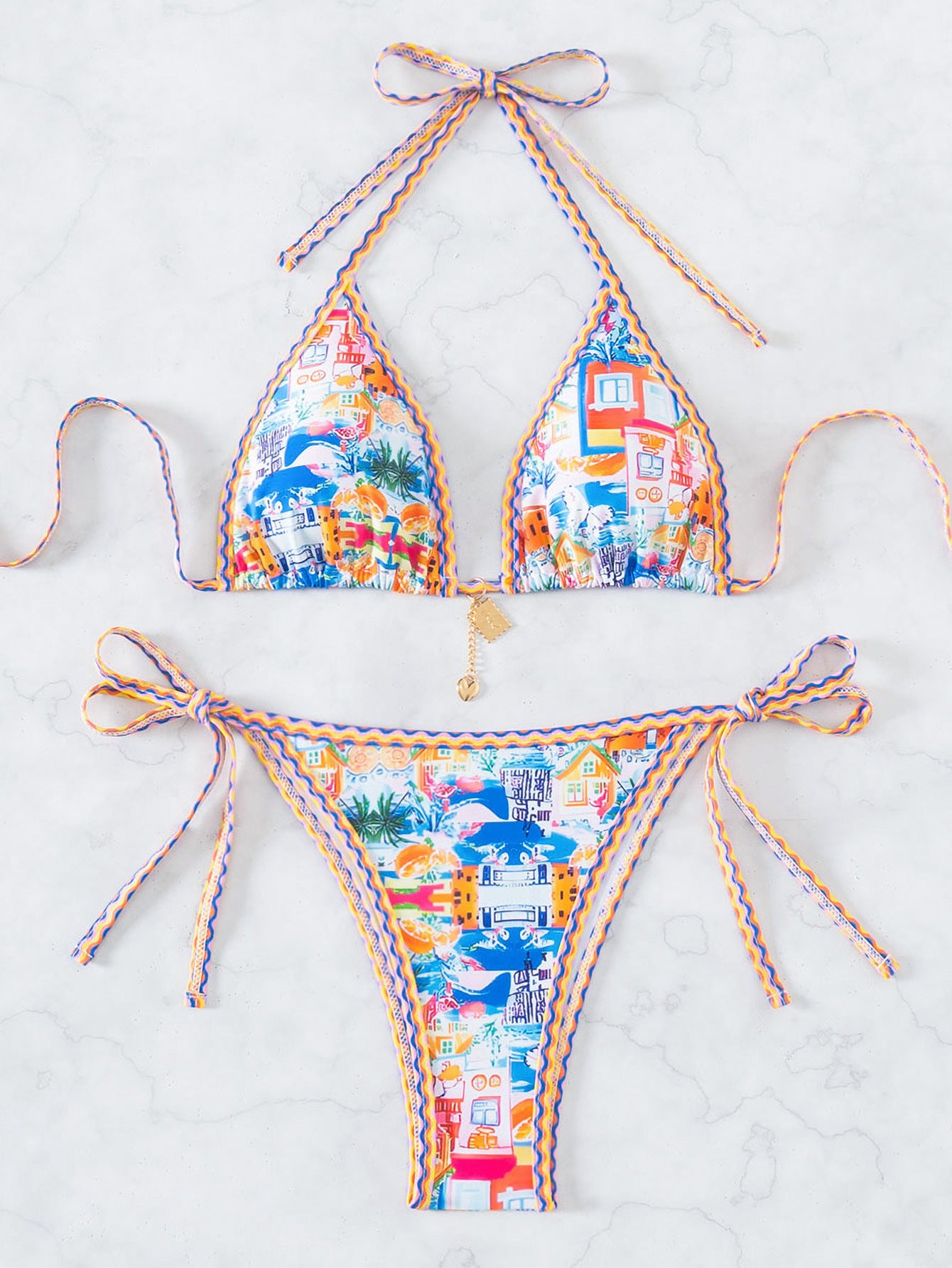 New Printed Sexy Bikini Two-Piece Swimsuit