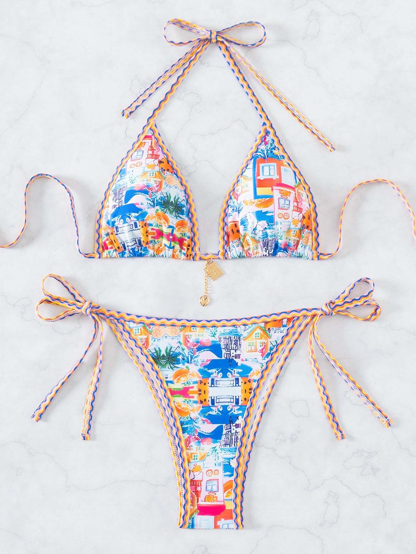 New Printed Sexy Bikini Two-Piece Swimsuit