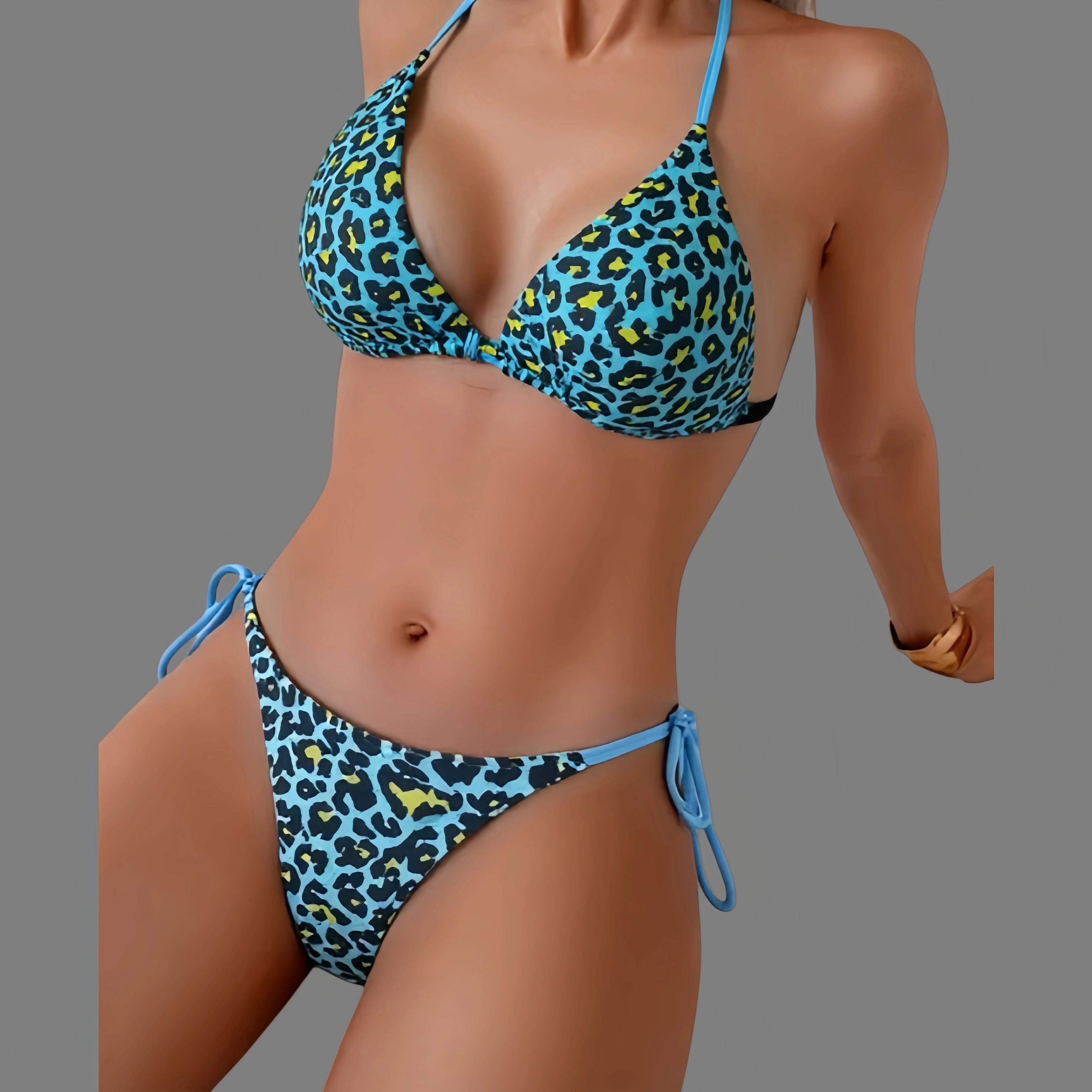 Bikini leopard print sexy swimsuit