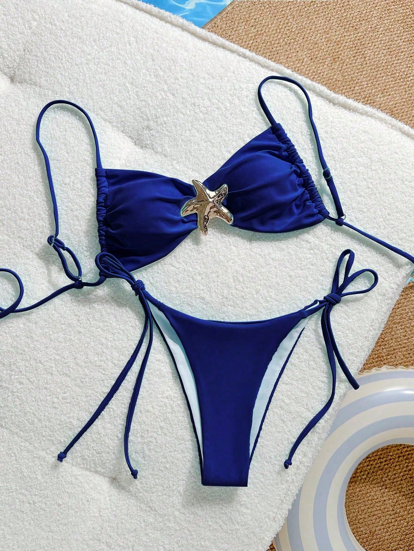 Hot-selling sexy solid color bikini two-piece set