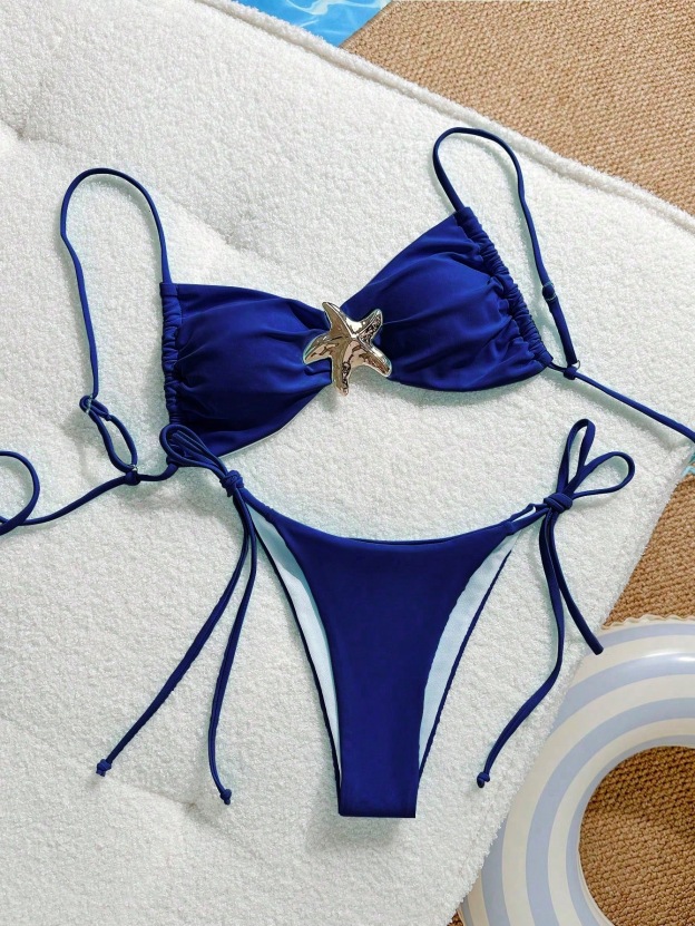 Hot-selling sexy solid color bikini two-piece set