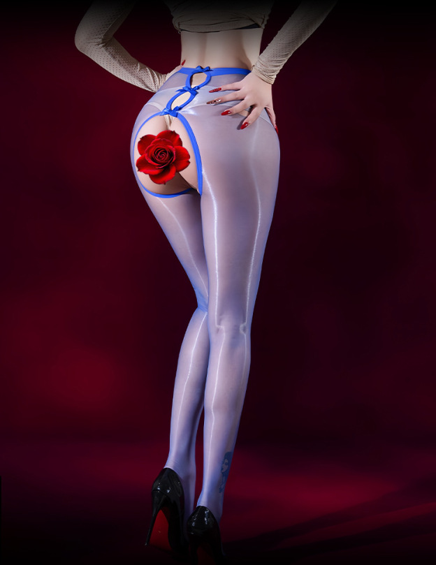 Open crotch stockings sexy temptation