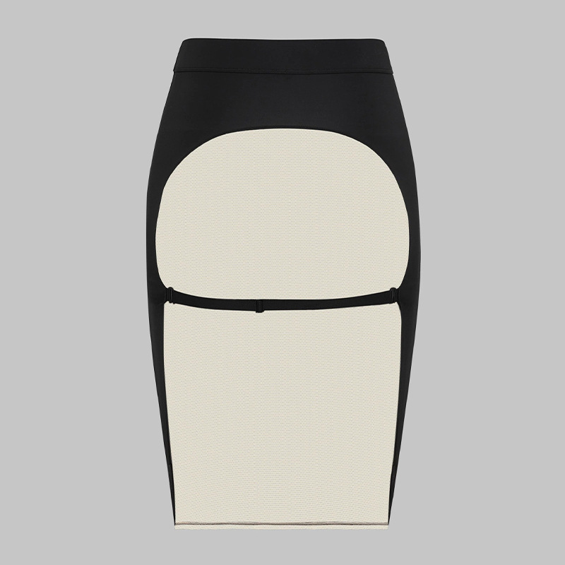 Bestselling stretchy, sheer back, bodycon skirt