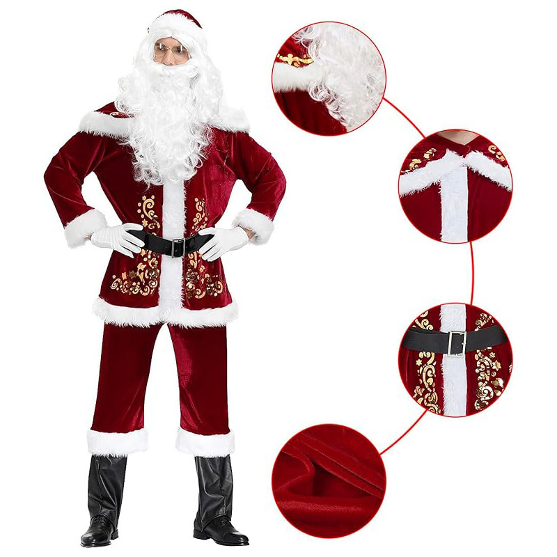 New Santa Claus Costumes for Men and Women