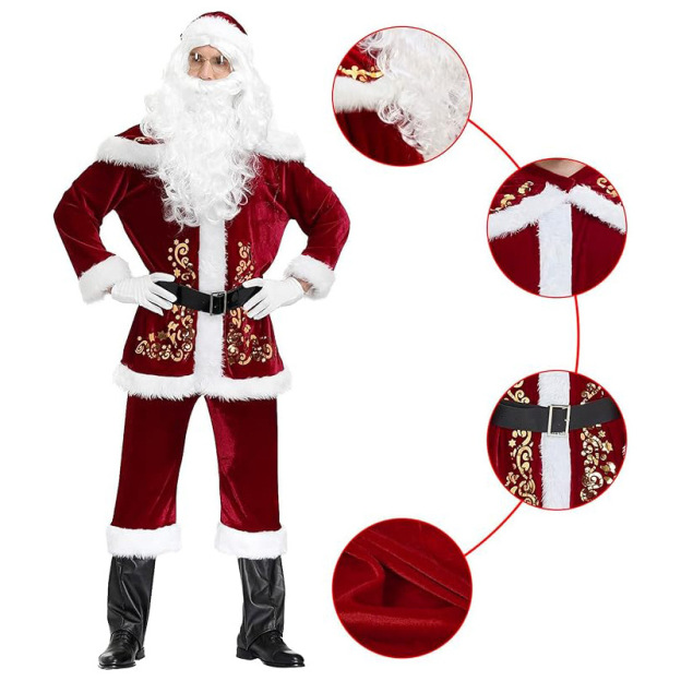 New Santa Claus Costumes for Men and Women