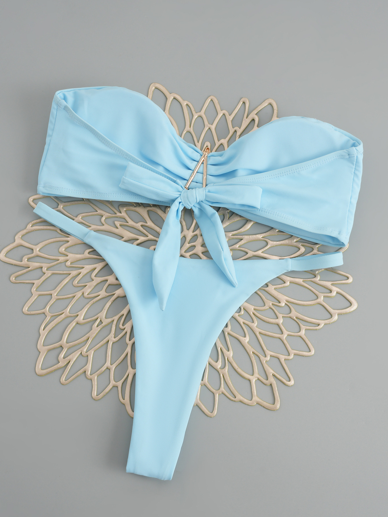 New Premium Five-Star Strapless Bikini Set