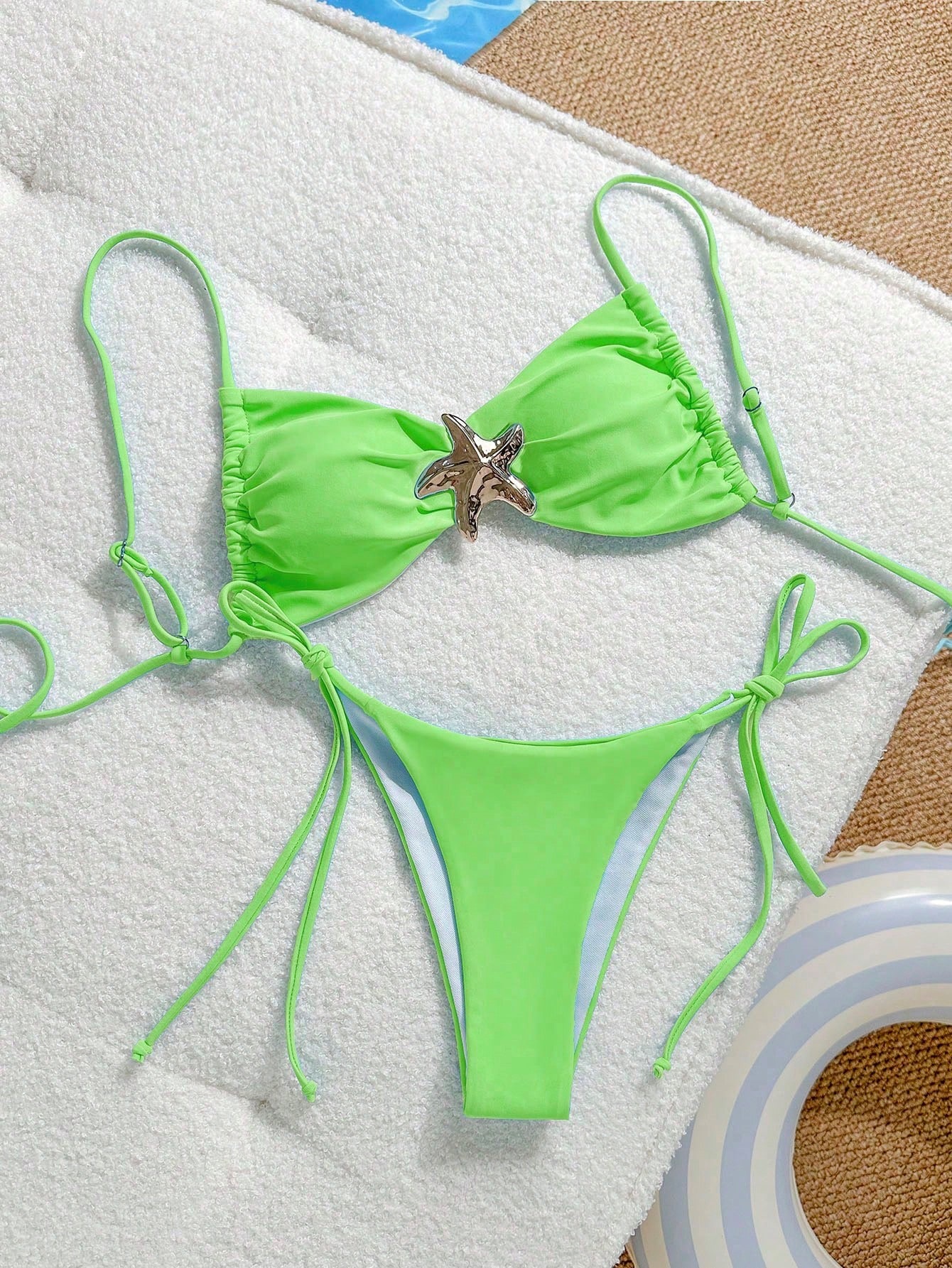 Hot-selling sexy solid color bikini two-piece set