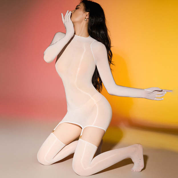 Shiny full body garter