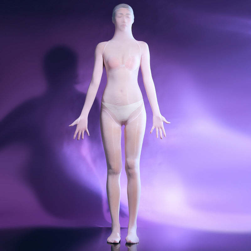 Full Coverage Five Finger Glitter Bodysuit