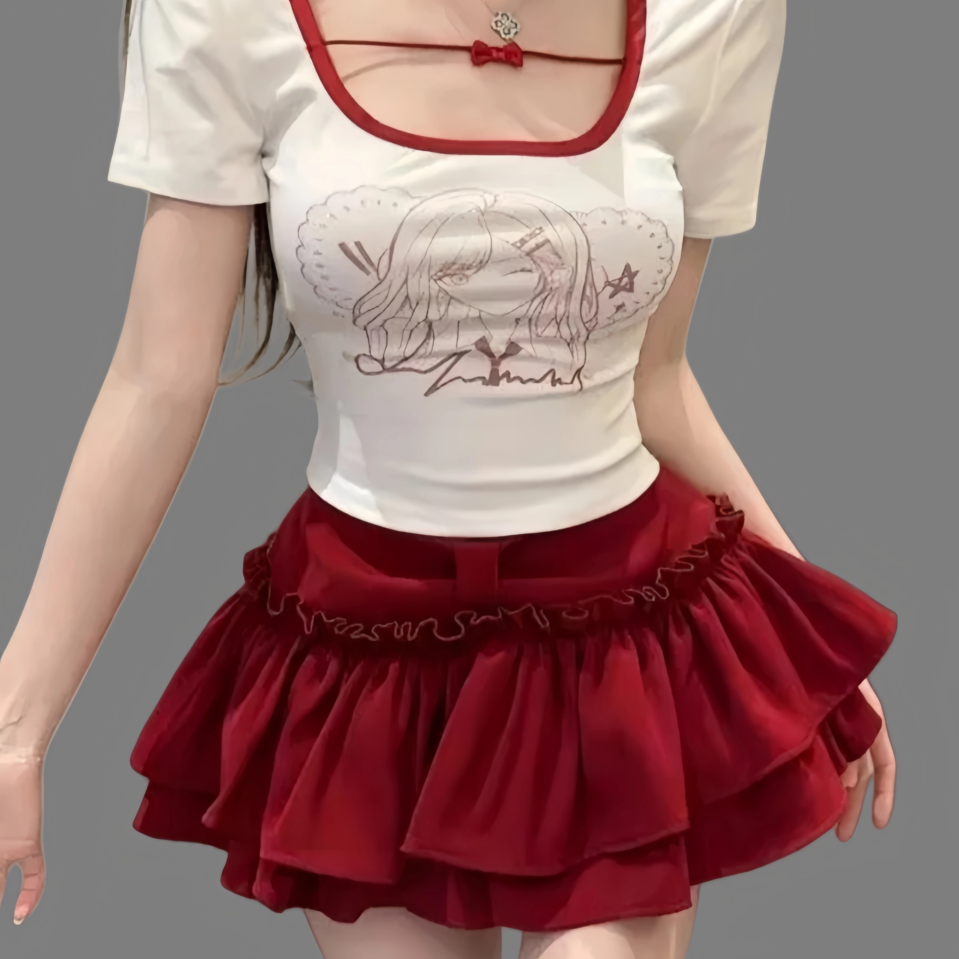 New style cake-shaped puffy short skirt