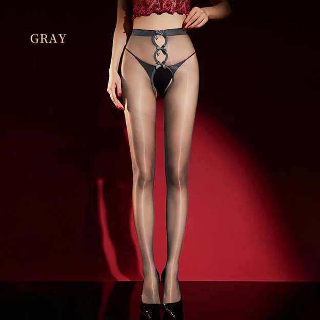 Open crotch stockings sexy temptation