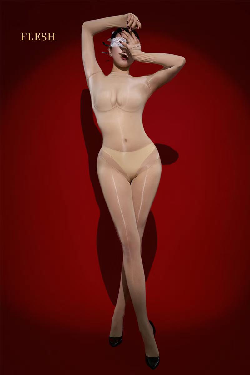 New shiny silky seamless body stockings