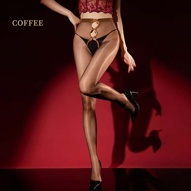 Open crotch stockings sexy temptation