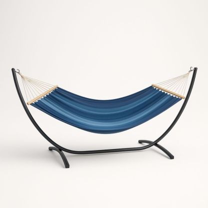 Hengekøye med stålramme Blå 200x150 cm-Decohogarvida