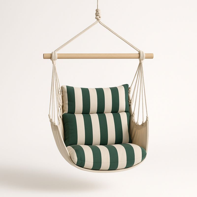 Hengestol med stripete puter i bomull og polyester-Decohogarvida