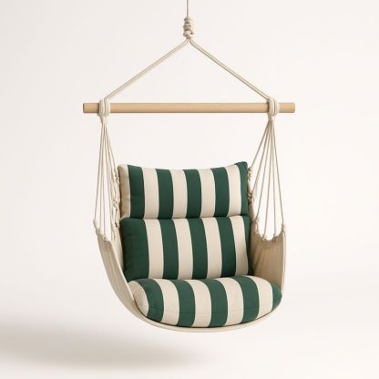 Hengestol med stripete puter i bomull og polyester-Decohogarvida