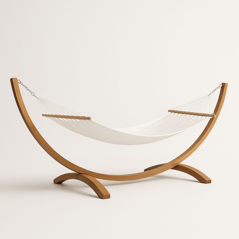 Hengekøye i Bomull med Trestativ 200x100cm-Decohogarvida