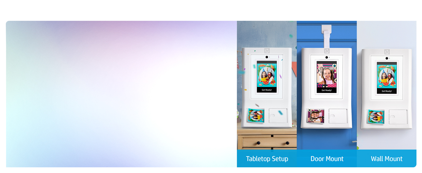 HP Sprocket Photo Booth Machine Instant Color Photo Printer