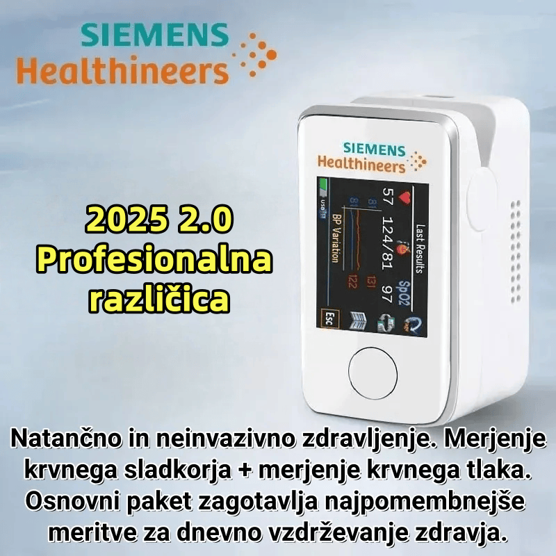 Siemens večfunkcijski glukometer brez igle – Merite glukozo udobno in brez bolečin