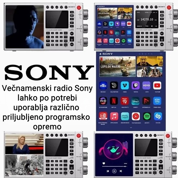 Nov Sonyjev radio vse v enem (spletni filmi, spletna glasba, TV postaje, radio)