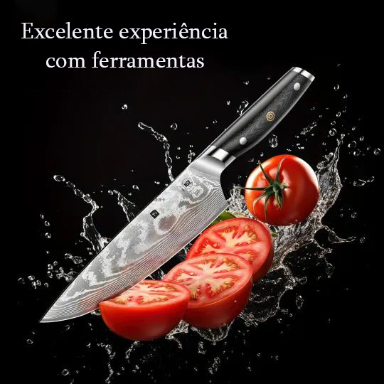 WIZEKA 3 peças conjunto de faca de damasco VG10 aço japonês afiado conjunto de faca de cozinha profissional conjunto de faca de chef cabo ergonómico caixa de presente