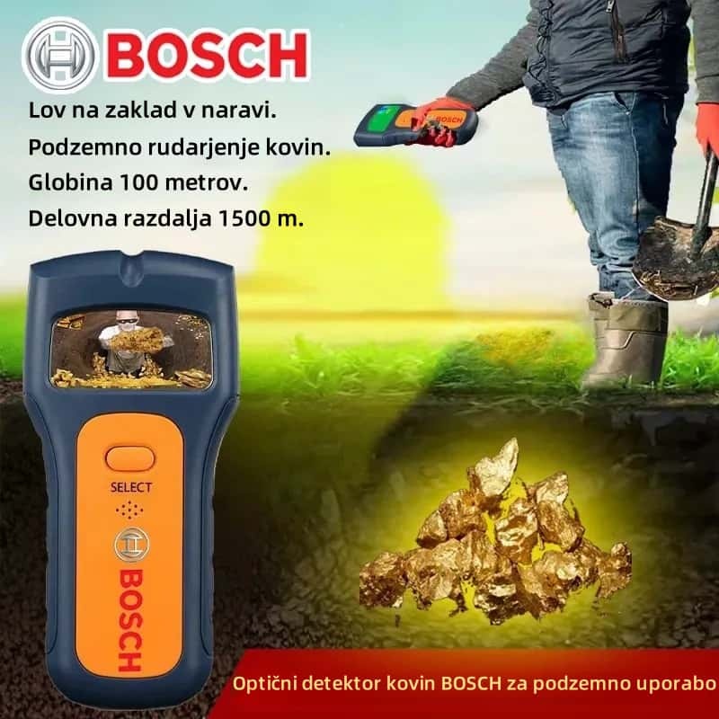 🔍Visokotehnološki detektor kovin BOSCH, iskanje skritih zakladov💰⚙️