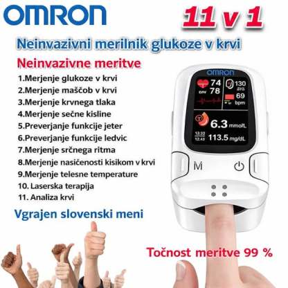 🔥 Omron™ bo leta 2026 predstavil nov neinvazivni pametni merilnik glukoze v krvi 🔥
