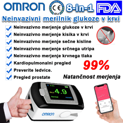 💖 Omronov neinvaziven in neboleč merilnik glukoze v krvi 💕