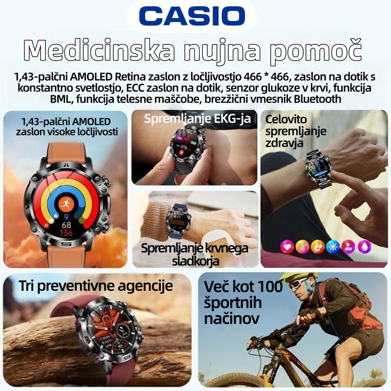 Mejnik podjetja CASIO v letu 2026: Prva pametna ura, ki je sposobna "brati" podatke o vašem telesu