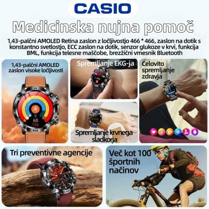 Mejnik podjetja CASIO v letu 2026: Prva pametna ura, ki je sposobna "brati" podatke o vašem telesu