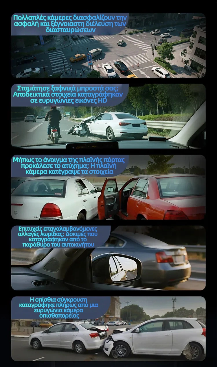 Garmin G980 mesterséges intelligenciával és hangvezérelt autós kamera négy kamerával, 360°-os panorámaképernyővel, 4K Ultra HD éjjellátóval és GPS-követéssel